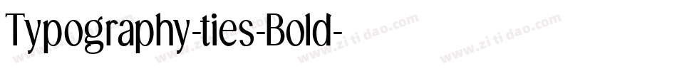 Typography-ties-Bold字体转换