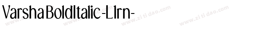 VarshaBoldItalic-L1rn字体转换