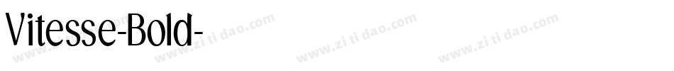 Vitesse-Bold字体转换