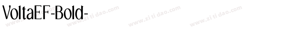 VoltaEF-Bold字体转换