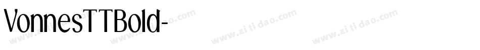 VonnesTTBold字体转换