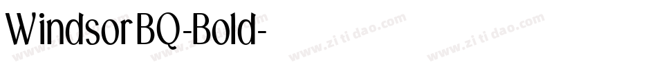 WindsorBQ-Bold字体转换