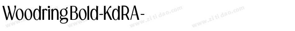 WoodringBold-KdRA字体转换