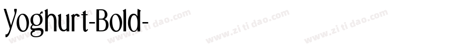 Yoghurt-Bold字体转换