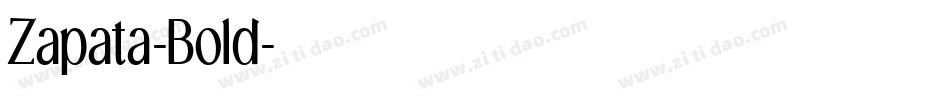 Zapata-Bold字体转换