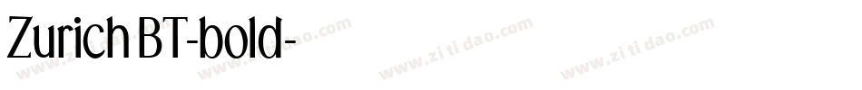 ZurichBT-bold字体转换