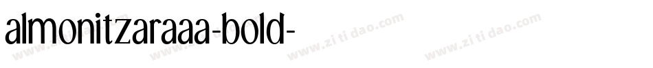 almonitzaraaa-bold字体转换