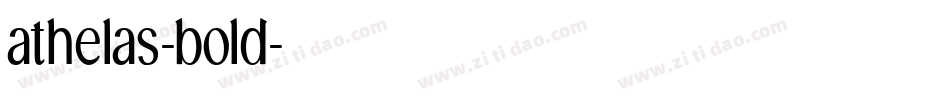 athelas-bold字体转换