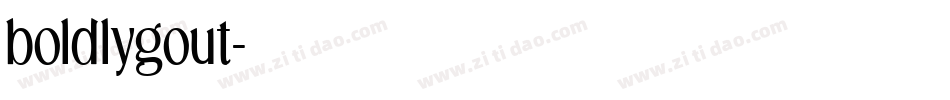 boldlygout字体转换