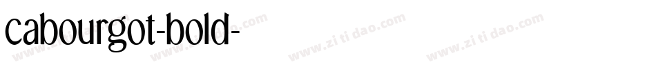cabourgot-bold字体转换