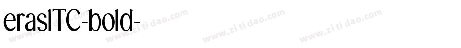 eraslTC-bold字体转换
