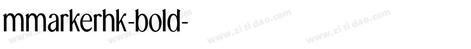 mmarkerhk-bold字体转换