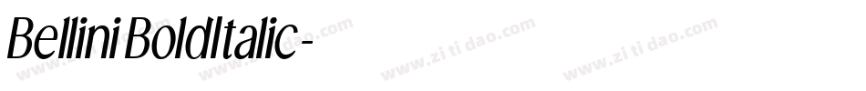 BelliniBoldItalic字体转换