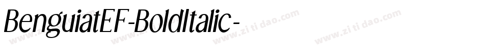 BenguiatEF-BoldItalic字体转换