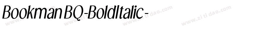 BookmanBQ-BoldItalic字体转换