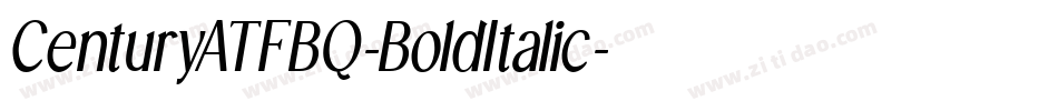 CenturyATFBQ-BoldItalic字体转换