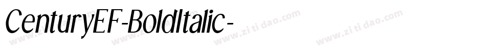 CenturyEF-BoldItalic字体转换