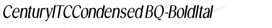 CenturyITCCondensedBQ-BoldItalic字体转换