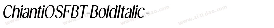 ChiantiOSFBT-BoldItalic字体转换