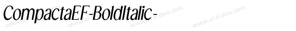 CompactaEF-BoldItalic字体转换