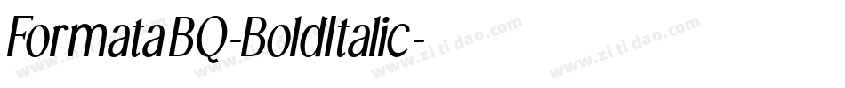 FormataBQ-BoldItalic字体转换