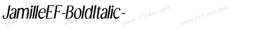 JamilleEF-BoldItalic字体转换