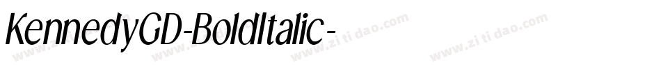 KennedyGD-BoldItalic字体转换