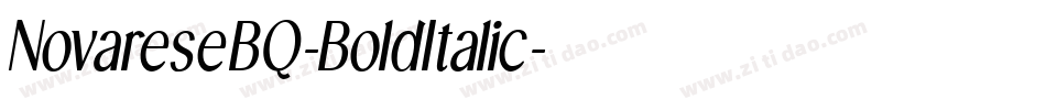 NovareseBQ-BoldItalic字体转换