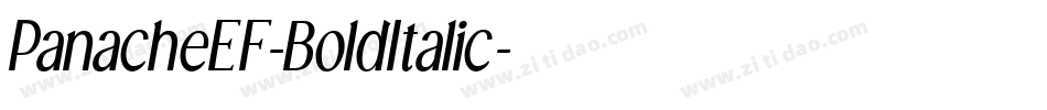 PanacheEF-BoldItalic字体转换