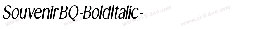 SouvenirBQ-BoldItalic字体转换