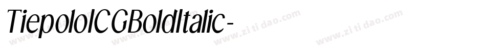 TiepoloICGBoldItalic字体转换