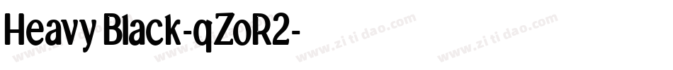 HeavyBlack-qZoR2字体转换