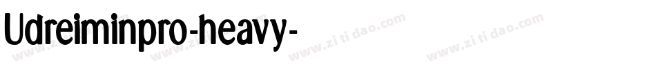 Udreiminpro-heavy字体转换