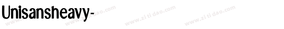 Unisansheavy字体转换
