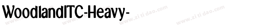 WoodlandITC-Heavy字体转换