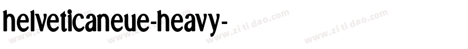 helveticaneue-heavy字体转换