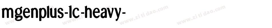 mgenplus-1c-heavy字体转换