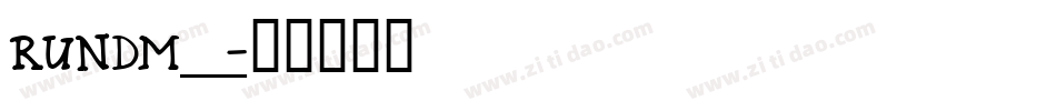 RUNDM___字体转换