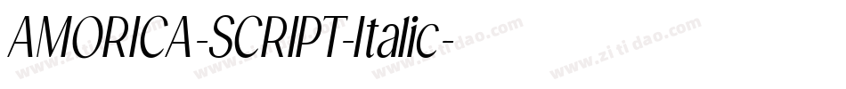 AMORICA-SCRIPT-Italic字体转换