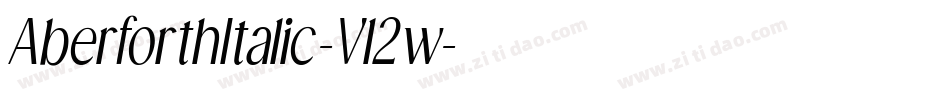 AberforthItalic-Vl2w字体转换