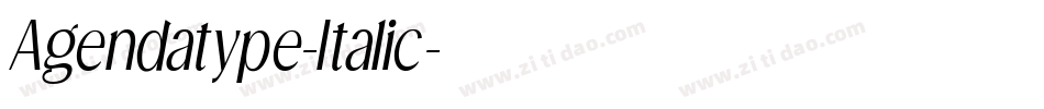 Agendatype-Italic字体转换