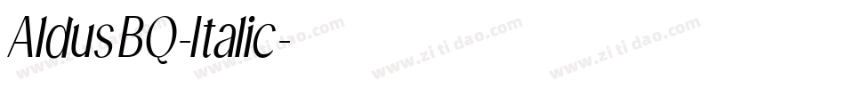 AldusBQ-Italic字体转换