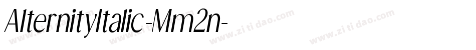 AlternityItalic-Mm2n字体转换