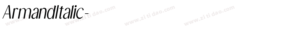 ArmandItalic字体转换