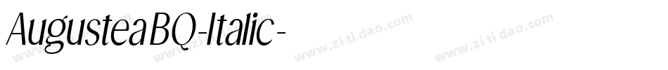 AugusteaBQ-Italic字体转换