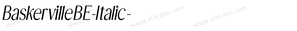 BaskervilleBE-Italic字体转换