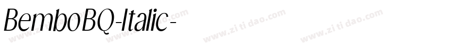 BemboBQ-Italic字体转换