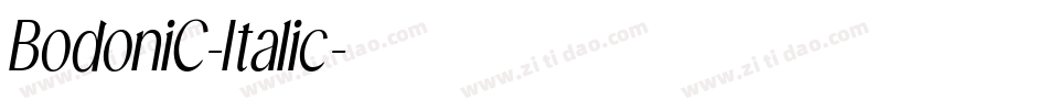 BodoniC-Italic字体转换