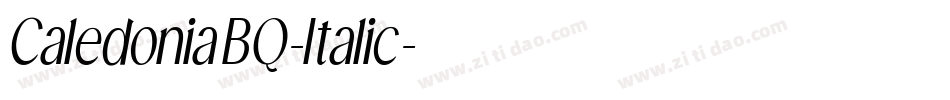CaledoniaBQ-Italic字体转换