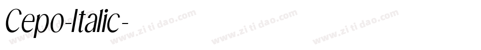 Cepo-Italic字体转换